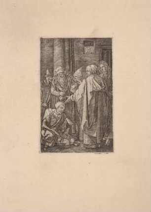 Petrus und Johannes heilen den Lahmen