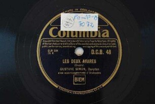 Les deux avares / (Grétry)