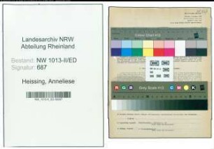 Entnazifizierung Anneliese Heissing , geb. 25.12.1915 (Lehrerin)