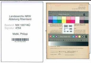 Entnazifizierung Philipp Matlé , geb. 02.06.1907 (Kraftfahrer)