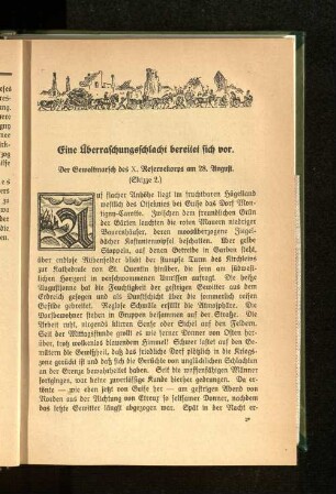 Eine Überraschungsschlacht bereitet sich vor.