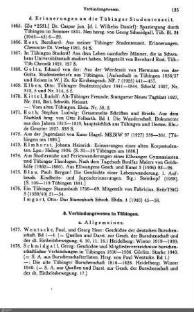 8. Verbindungswesen in Tübingen
