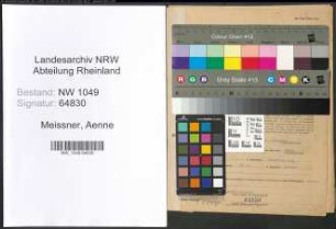 Entnazifizierung Aenne Meissner , geb. 03.04.1909 ()
