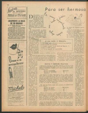 Para ser hermosa : Una página de belleza