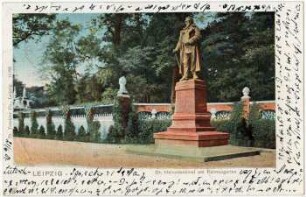 Leipzig. Dr. Heinedenkmal am Palmengarten