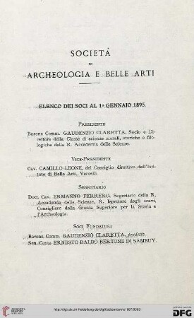 Societá di archeologia e belle arti