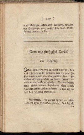 Neun und funfzigstes Kapitel. Ein Gespräch.