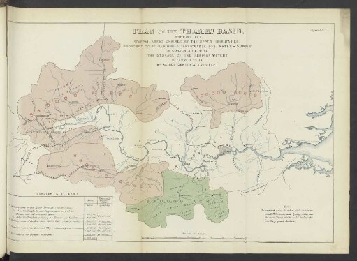 Appendix V. Plan of the Thames Basin.