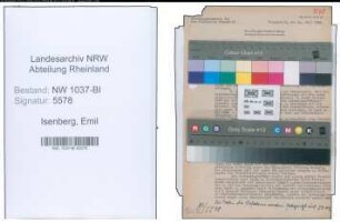 Entnazifizierung Emil Isenberg , geb. 01.05.1886 (Stadtinspektor)