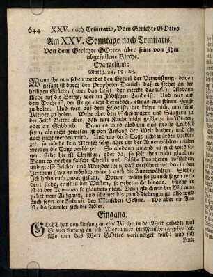 644-655, Am XXV. Sonntage nach Trinitatis