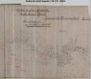 Brandschutzstreifen Gemeinde Krautscheid. Fragment.