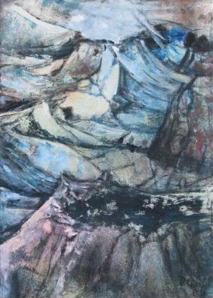 Blaue Felslandschaft 2