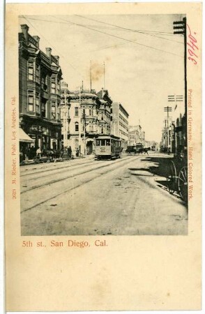 San Diego. 5th st., San Diego, Cal.