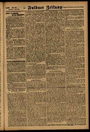 Dritte Ausgabe vom Samstag, den 04. Juni 1921.