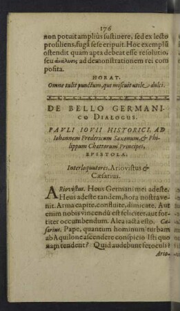 De Bello Germanico Dialogus.