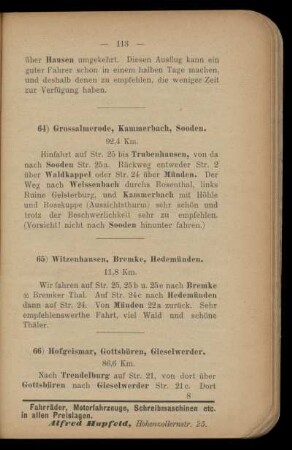 66) Hofgeismar, Gottsbüren, Gieselwerder