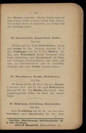 66) Hofgeismar, Gottsbüren, Gieselwerder