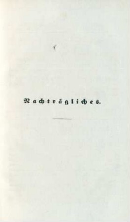 Nachträgliches
