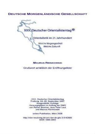 Grußwort anläßlich der Eröffnungsfeier