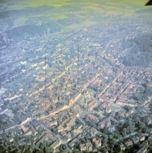 Kernstadt von Eisenach : Blickrichtung Südosten