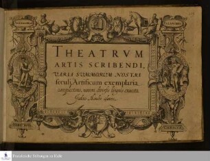 Theatrvm artis scribendi : varia svmmorvm nostri seculi artificum exemplaria complectens, novem diversis linguis exarata