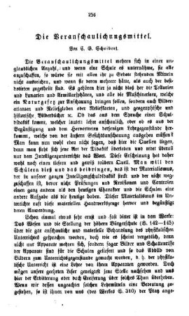 Die Veranschaulichungsmittel