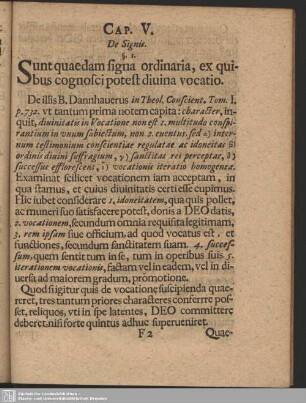 Cap. V. De Signis