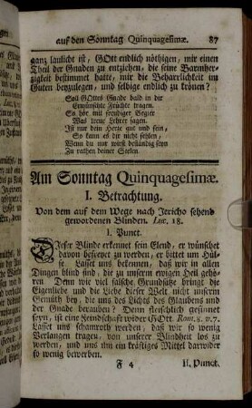 Am Sonntag Quinquagesim⁠æ.