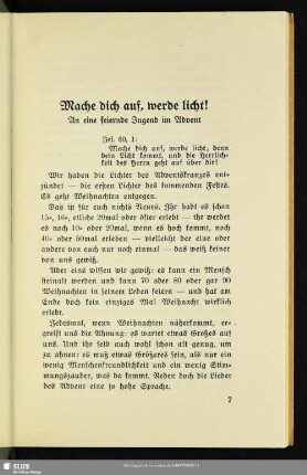 Mache dich auf, werde licht!
