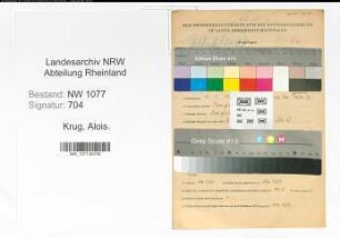 Entnazifizierung Alois Krug , geb. 04.01.1907 (Polizist)