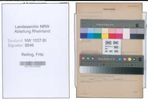 Entnazifizierung Fritz Reiling , geb. 18.10.1908 (Gastwirt)