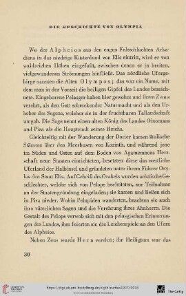 Die Geschichte von Olympia
