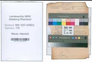 Entnazifizierung Heinrich Wever , geb. 00.00.0000 (Lehrer)