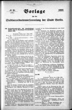 No. 23 (436), 19. Juni 1925