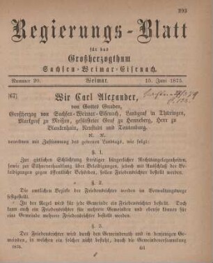 Nr. 20 : 15. Juni 1875