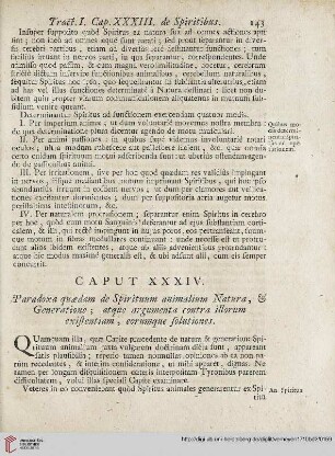 Caput XXXIV: Paradoxa quaedam de Spirituum animalium Natura […]