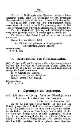 Teilnahme der Lehrpersonen an Mittelschulen an den amtlichen Kreislehrerkonferenzen : [F. Öffentliches Volksschulwesen]