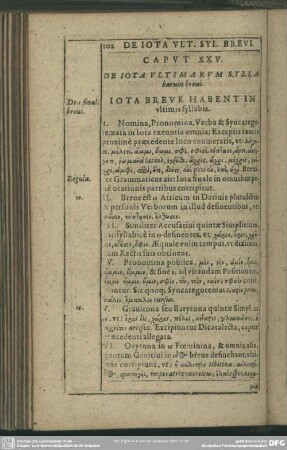 Caput XXV. De Iota Ultimarum Syllabarum breui