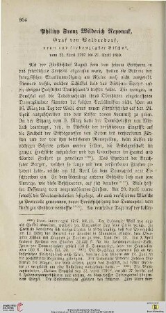 Philipp Franz Wilderich Nepomuk, Graf von Walderdorf