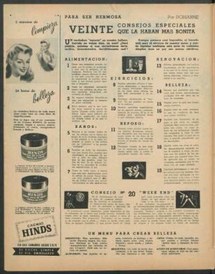 Para ser hermosa : Veinte consejos especiales que la haran más bonita