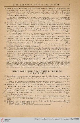 Bibliographie, Buchdruck, Pressen (Nr. 17 - 42)
