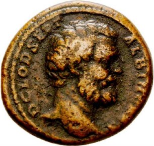 As des Clodius Albinus mit Darstellung der Felicitas