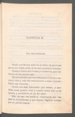 Capítulo II. - Una visita misteriosa.