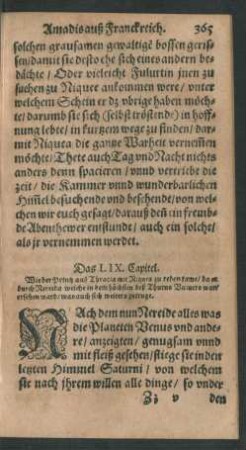 Das LIX. [LXIX] Capitel.