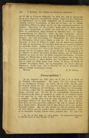 Stenographisches