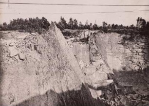 Demitz, Granitbruch : Demitz-Thumitz. Granitbruch, Diabasgang im Großen Jungfernstein