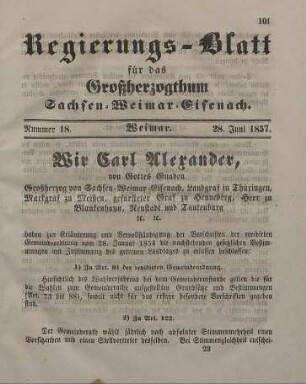 Nr. 18 : 28. Juni 1857