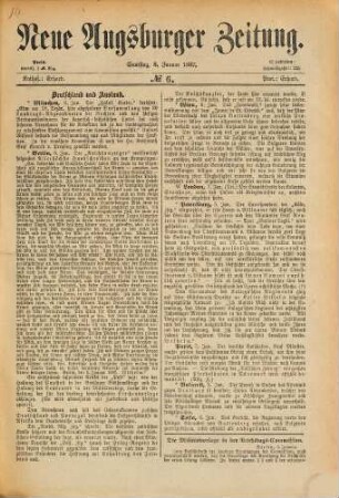 Neue Augsburger Zeitung. 1887,1/4