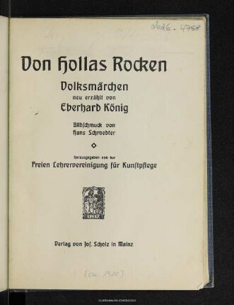 Von Hollas Rocken : Volksmärchen