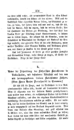 Ueber die Behandlung des Lutherschen Katechismus in Volksschulen, mit besonderer Rücksicht auf den von mir herausgegebenen kleinen Katechismus Luthers.
